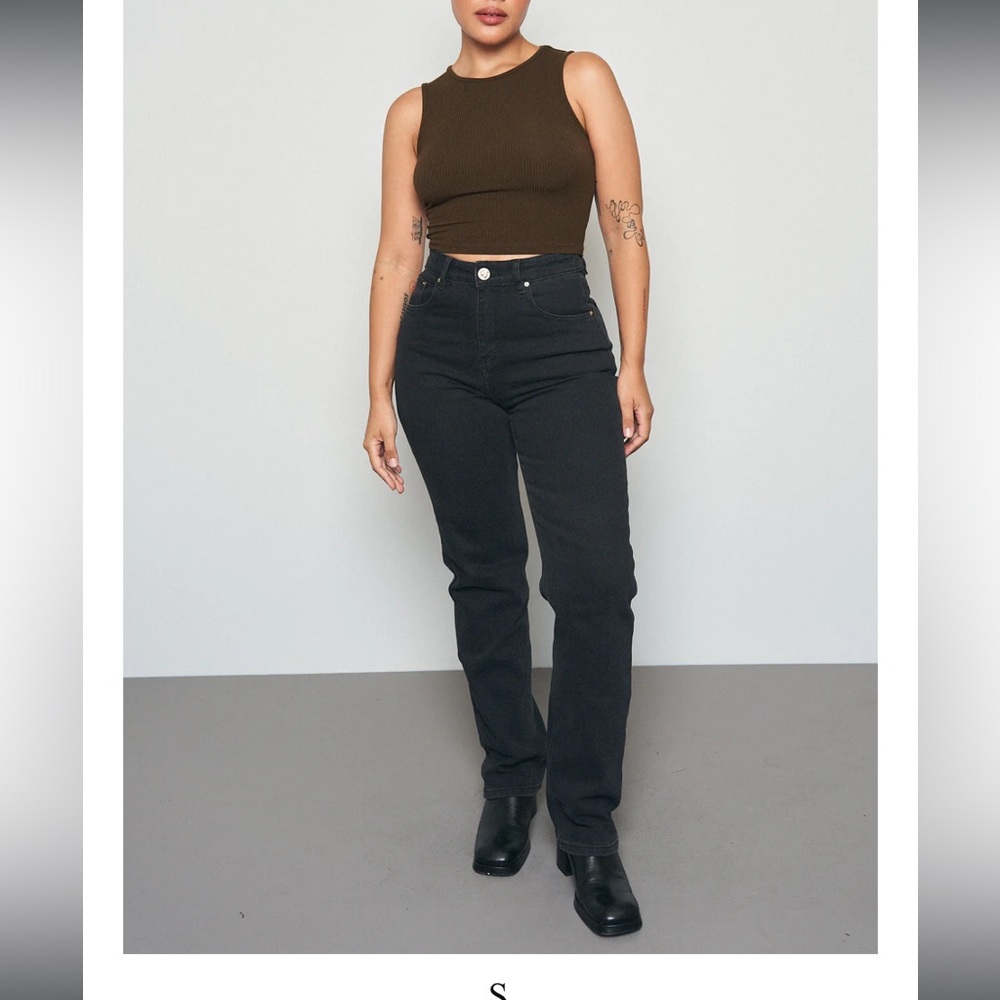 Fashion Brand Company Black Nap Jeans for Big Butts original fit